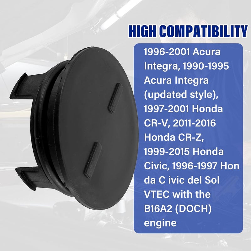 Shaobrc Cylinder Head Cam Style Plug, 12513-P72-003 Cylinder Head Side Cap For Honda, 12513p72003 Cam Plug Compatible with Honda - Image 3